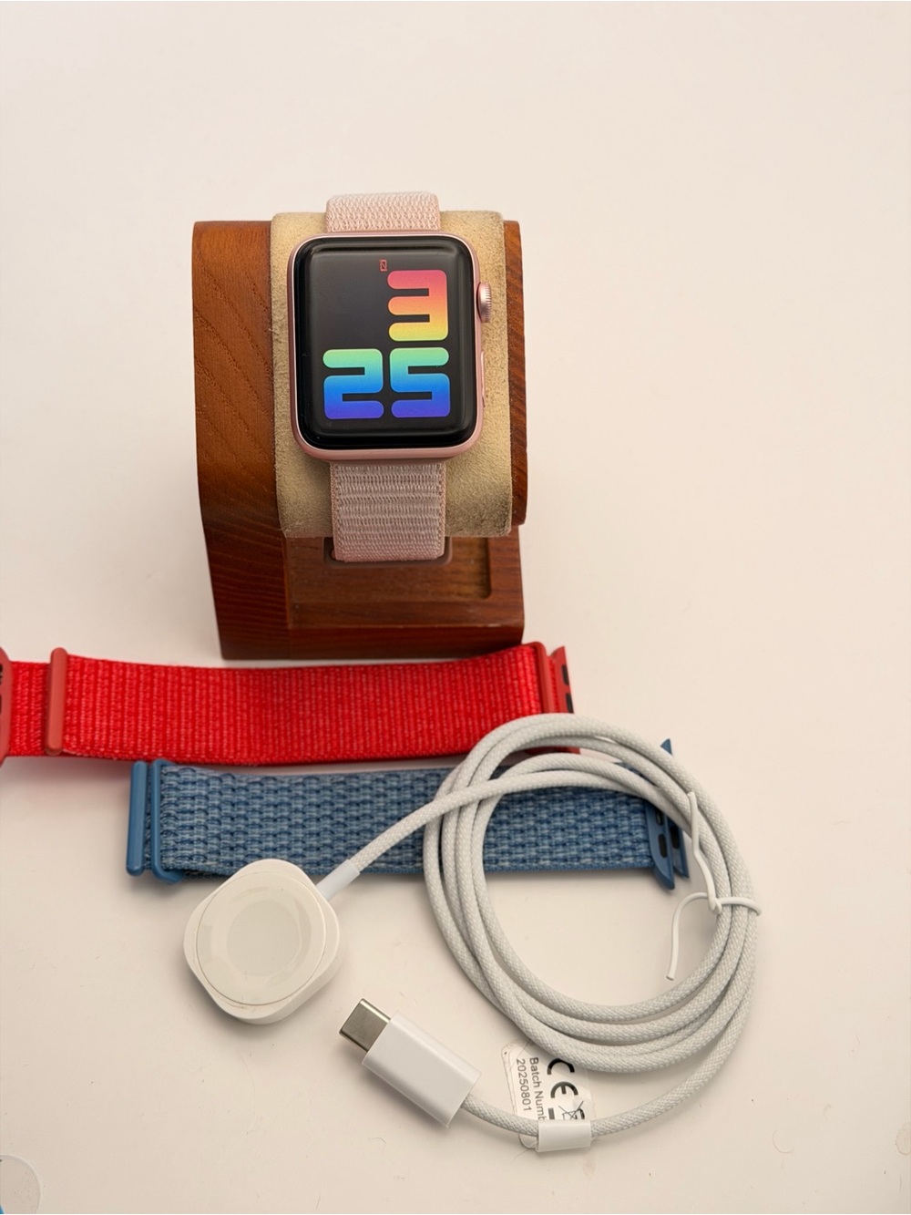 Apple Watch series 2, Rose Gold, 42mm, Charger Included, Extra bands, tested